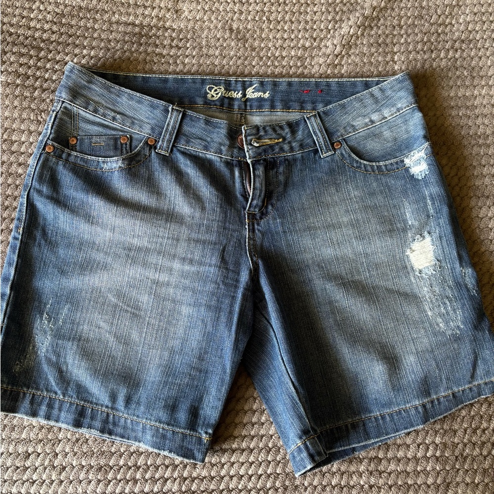Blue Denim Shorts